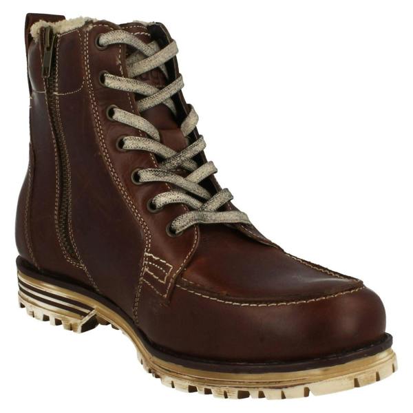 Bugatti Mens Bugatti Worn Look Ankle Boots Fox F69438
