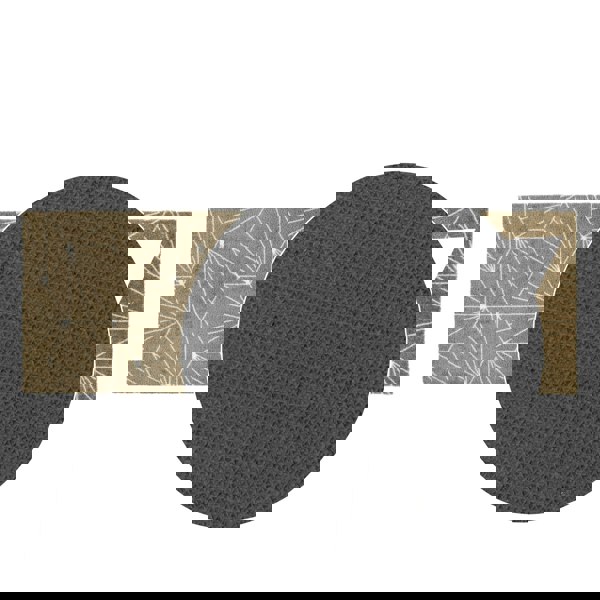 JVL Mega Mat Machine Washable Entrance Runner and Doormat Set, Brown Geo