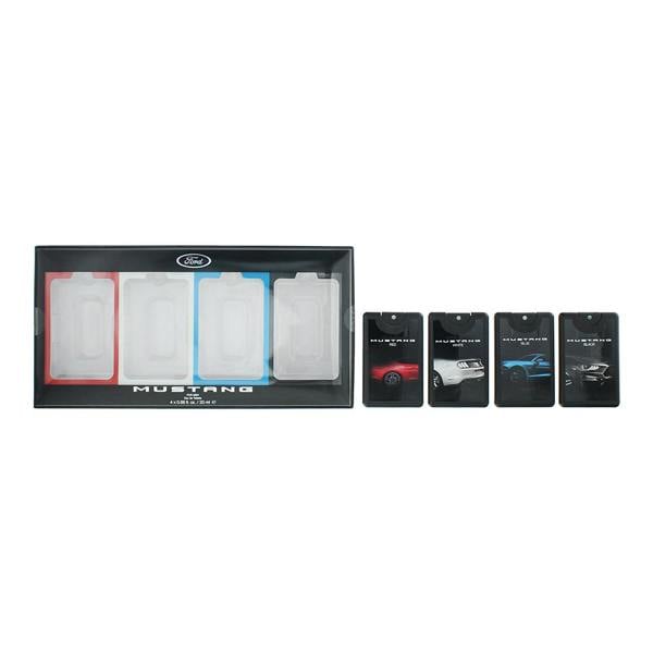 Ford Mustang Eau de Toilette 20ml x 4 Red, White, Blue + Black Pocketspray