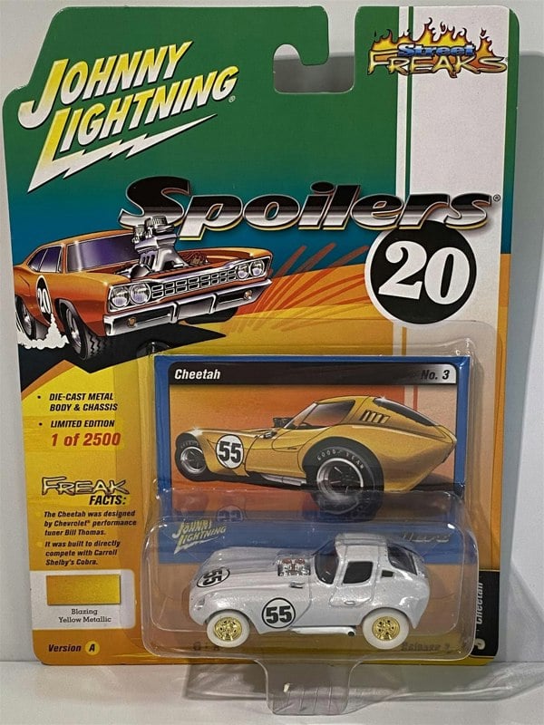 rare white lighting cheetah johnny lightning 1:64 scale jlsp017a