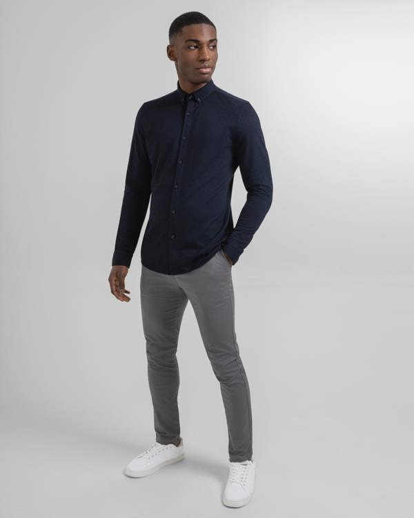 Steel & Jelly Pique Jersey Long Sleeve Shirt