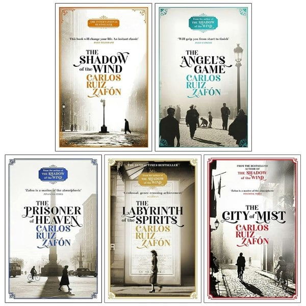 The Cemetery of Forgotten Series 5 Books Collection Set by Carlos Ruiz Zafon