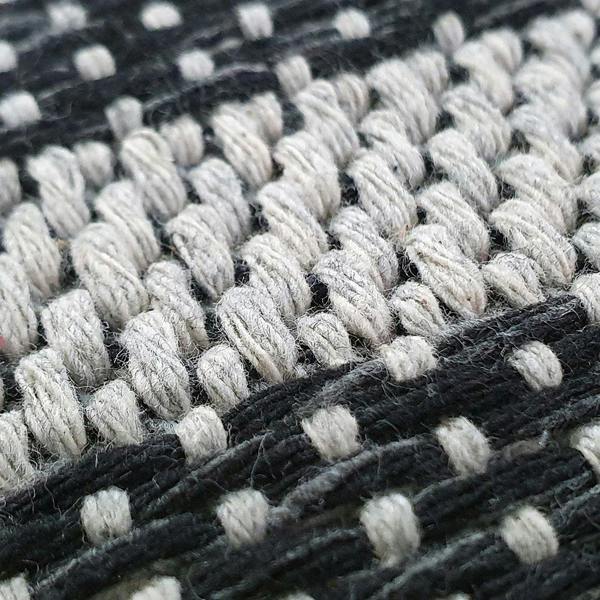 Grey Geometric Rug 100% Cotton Small Extra Large XL Washable Modern Flat Weave Carpet Woven Room Mat