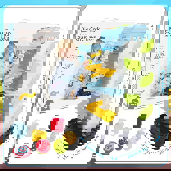 deAO Toys Children’s 4-in-1 Ball Tower Toy – Baby Ball Drop with Music & Lights, Montessori Learning Toy for Toddlers Aged 1–5