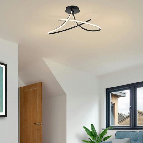 COSYLYTE Carter 2 Light LED, Curved Ceiling Light