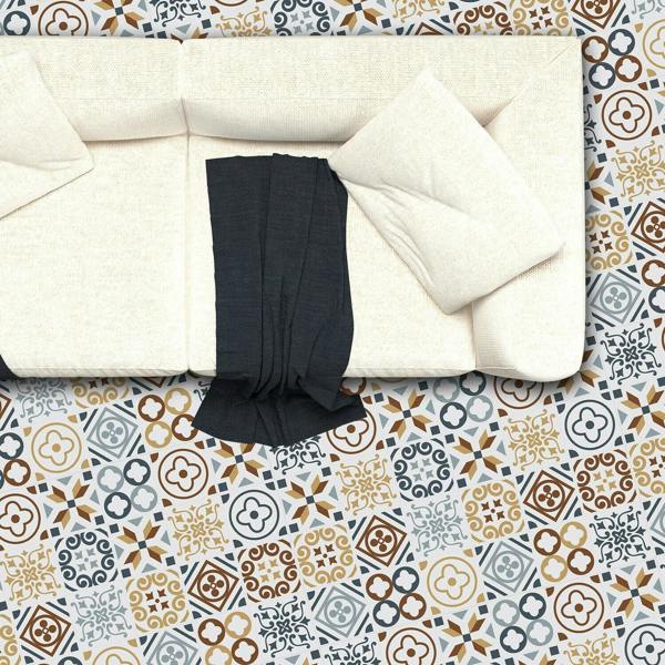WALPLUS WFS6004 - Azulejo Tiles Floor Sticker 120cm x 60 cm