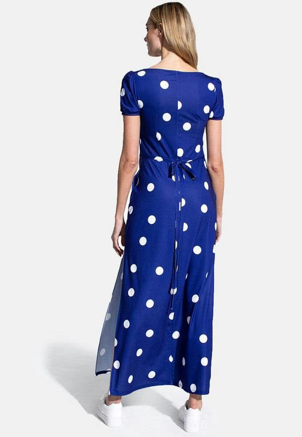 HotSquash Split Hem Scoop Neck Maxi Dress