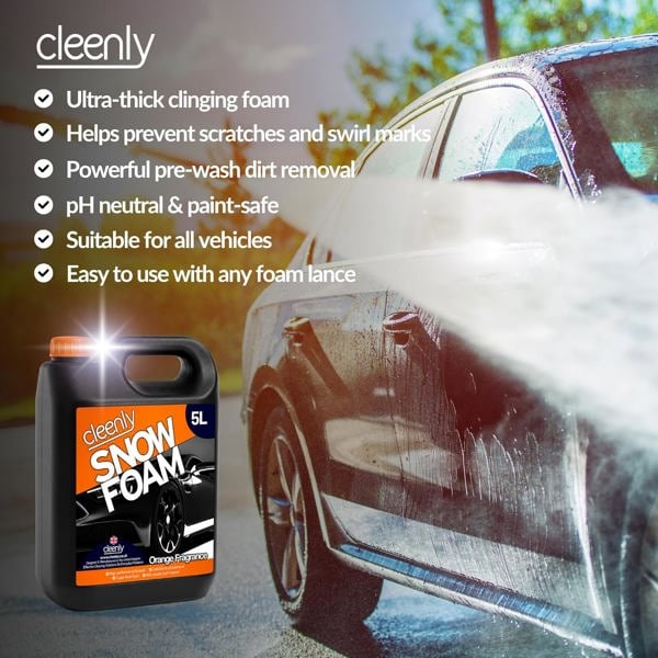 Cleenly Orange Snow Foam - High Performance Formula with Super Thick Foam 20L