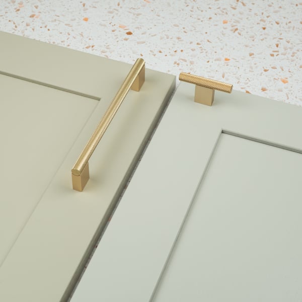 Handle & Home Knurled Brass Boss Handles