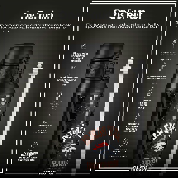 ION8 NFL x ION8 Insulated Steel Water Bottle, NFL Broncos, 750ml (24oz)