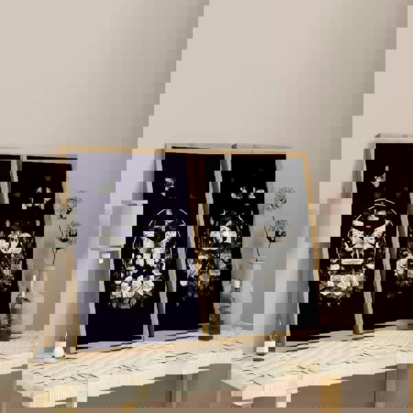 Butterfly Art Wall Decor | Set of 2 Dark Academy Wall art Prints