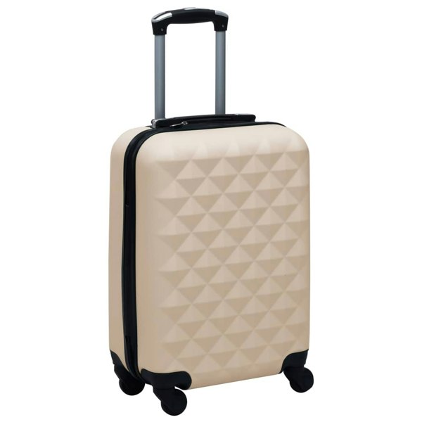Berkfield Hardcase Trolley Gold ABS