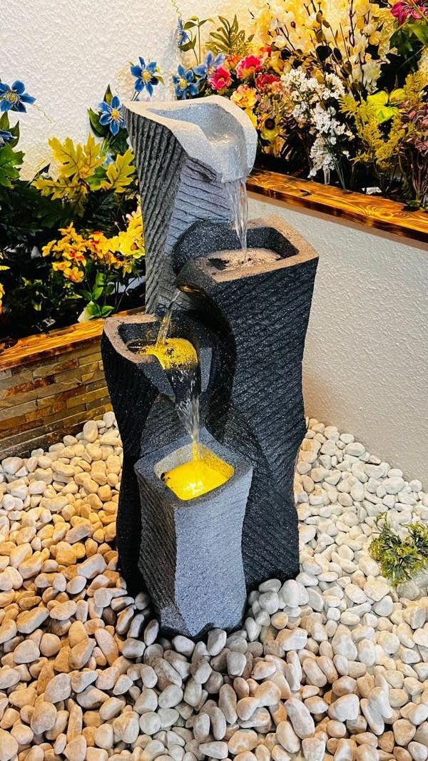Tranquillity Water Features Monchrome Elegance Contemporary Water Feature