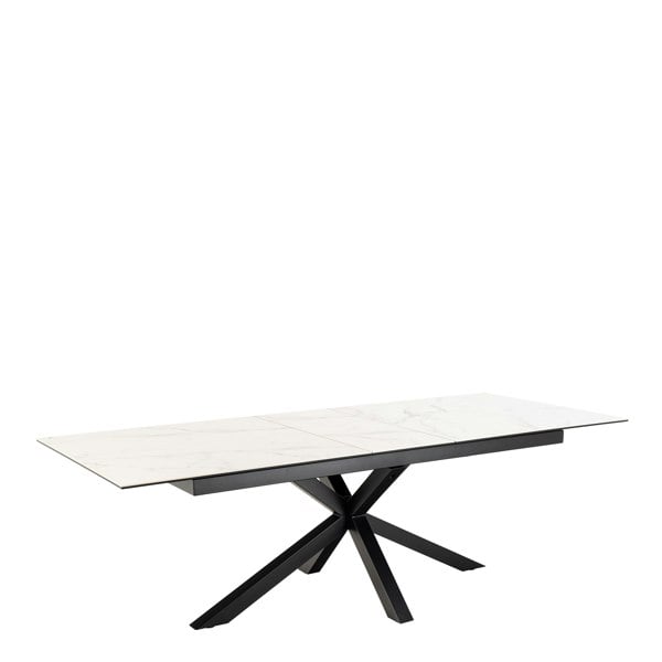 Furniture To Go Heaven Extendable Dining Table with Ceramic White Top 200cm