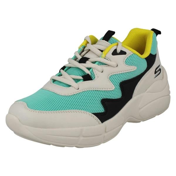 Skechers Ladies Skechers Lace Up Memory Foam Casual Trainers Popsicle 33122
