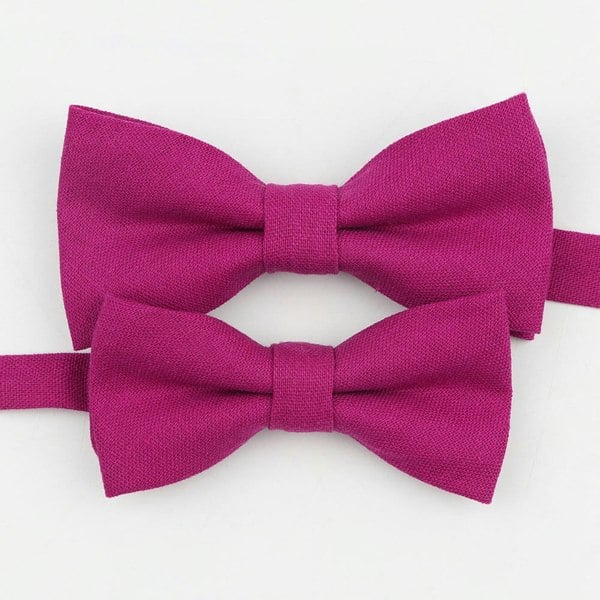 Mr Townsend Suits Mr and Master Linen Bow Tie Sets