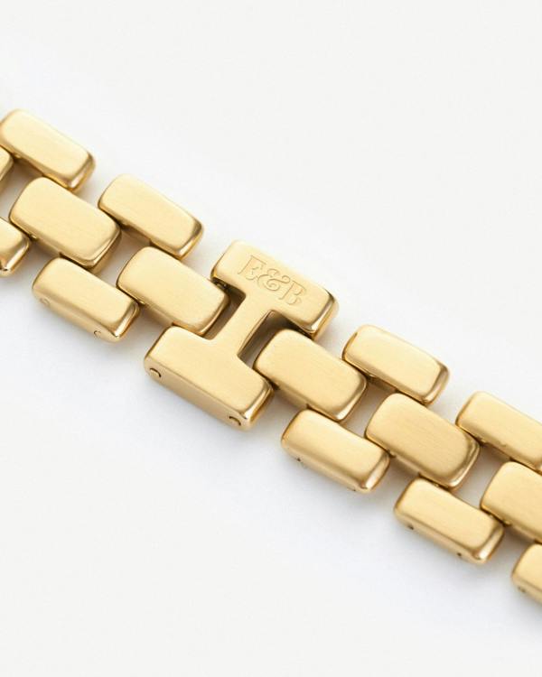 Elk & Bloom New Chain Chapter 15K Gold Plated Chunky Triple Chain Link Bracelet