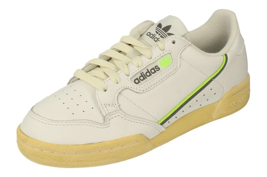 Adidas Originals Continental 80 Mens Trainers Sneakers  - White Grey Green Ef5992 - Photo 0