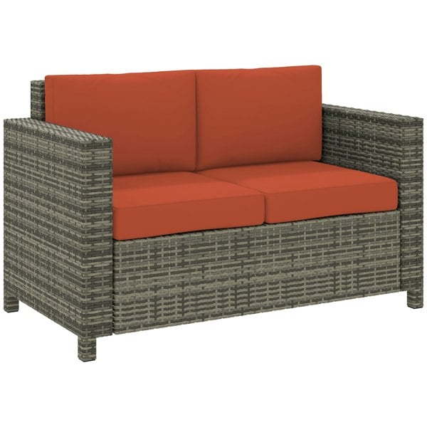 Rattan Loveseat