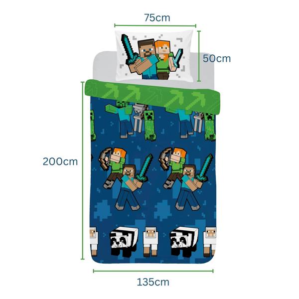 Minecraft Pixel Friends Duvet Cover Set