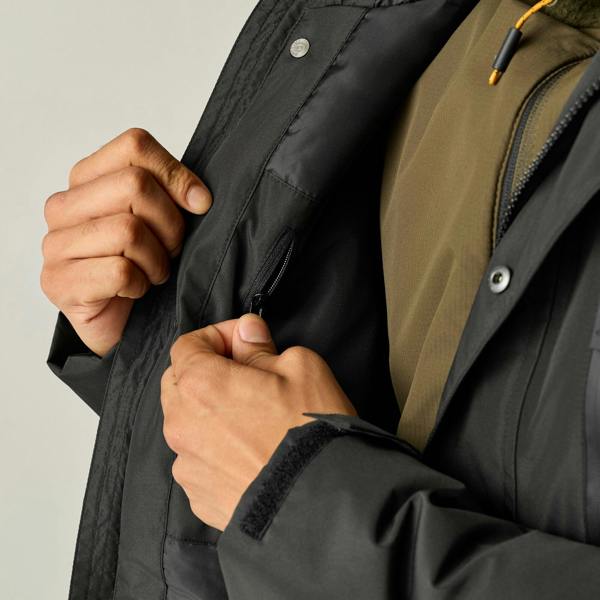Regatta Mens Slyvan Insulated Waterproof Jacket - Black - 