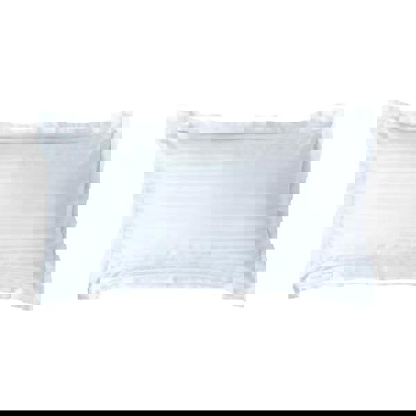 HOMESCAPES Silky 330 TC Egyptian Cotton Satin Stripe Oxford Pillowcase, King Size