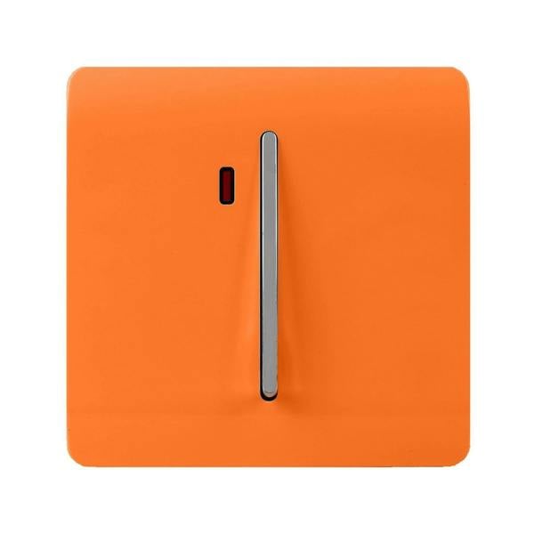 Trendi Switch 1 Gang 20 Amp Heavy Duty Rocker Switch in Sunset Orange