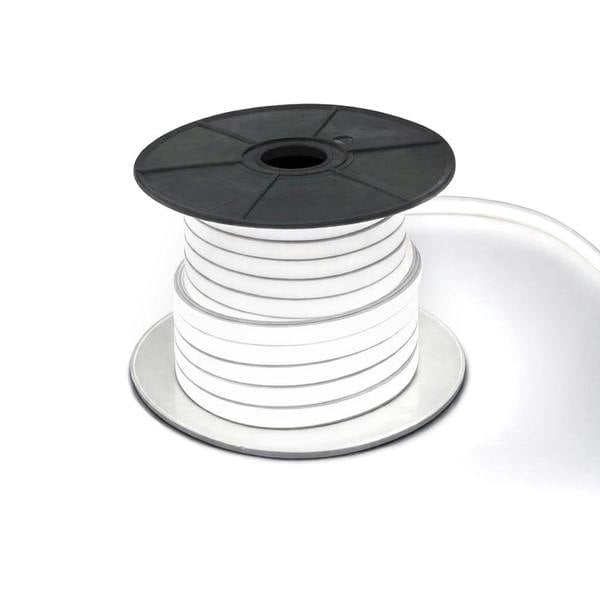 ENER-J 30 Meters 24V Silicon Neon Strip, Size: 10x10mm, IP65. Includes 30pcs Clips & 5 connector cable, White