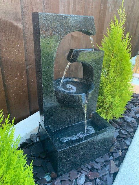 Tranquillity Water Features Compact Ebony Contemporary Water Feature