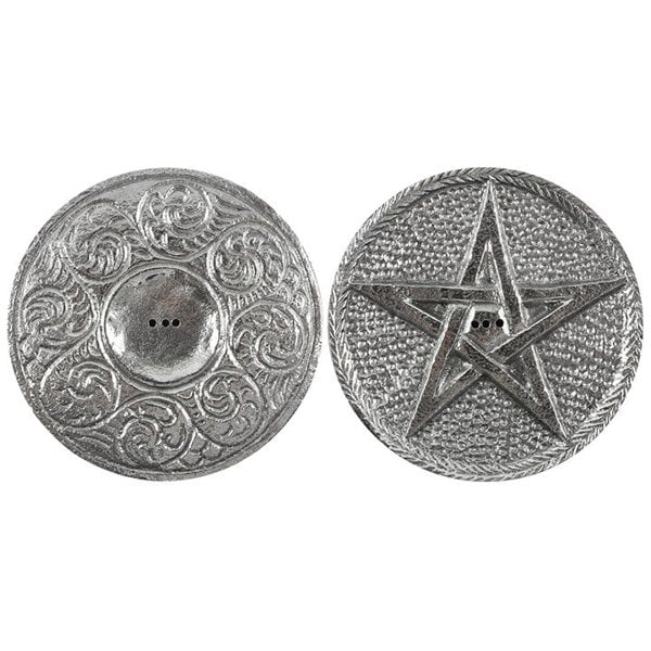 Serano 10cm Silver Pentagram Incense Holder