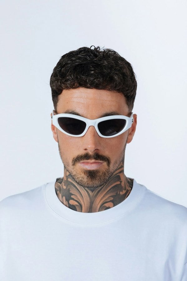 SVNX Star Racer Sunglasses in White