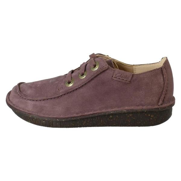 Clarks Ladies Clarks Comfortable Lace Up Flats Funny Dream