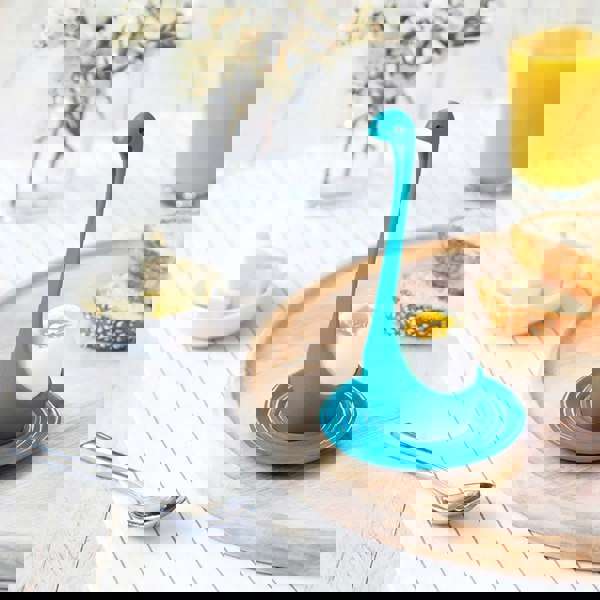 Miss Nessie Egg Cup - Turquoise Breakfast Buddy with a Mythical Twist