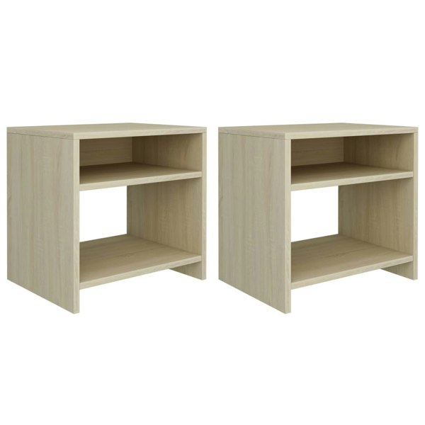 Berkfield Bedside Cabinets 2 pcs Sonoma Oak 40x30x40 cm Engineered Wood