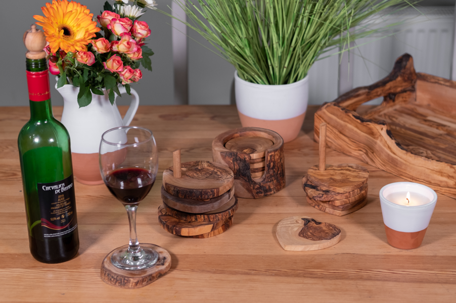 Verano Spanish Ceramics Olive Wood - Large Rustic Serving Tray