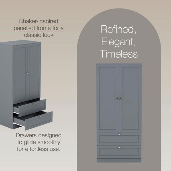 Vida Designs Altino 2 Door 2 Drawer Wardrobe