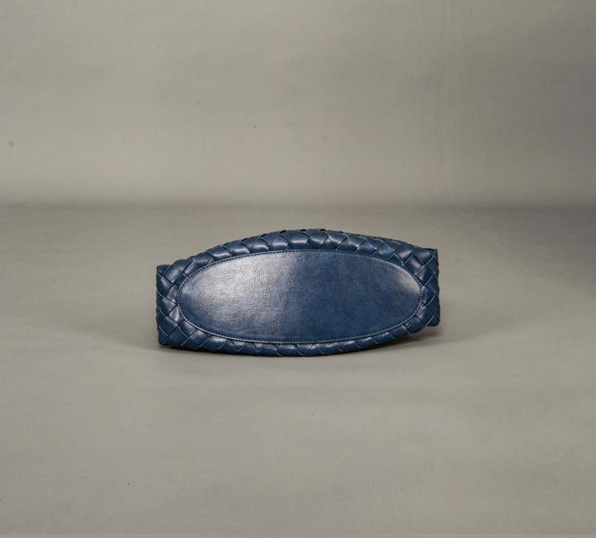 RIMINI Hand Woven Tote 'Adelina' - Blue