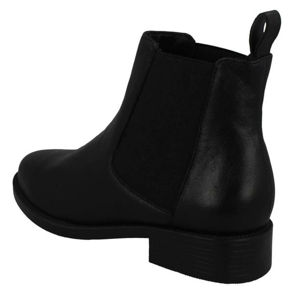 Spot On Ladies Spot On Leather Ankle Boots F50968