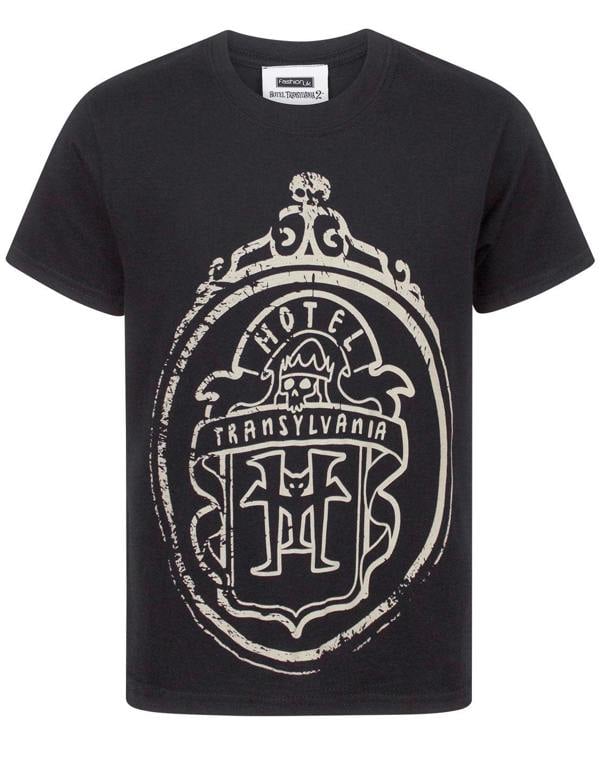 Hotel Transylvania Boys Black Logo Short Sleeved T-Shirt