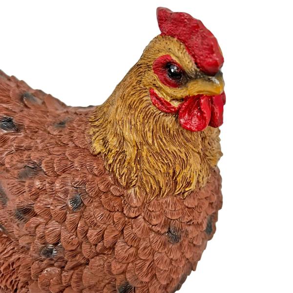 Farmwood Brown Chicken Garden Bird Ornament