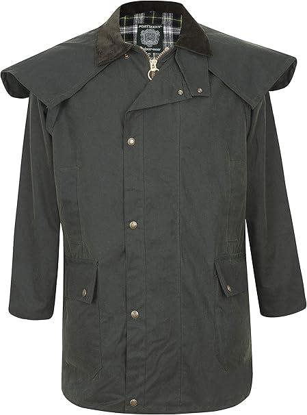 3/4 Length Stockman Wax Cape - Hi-Vis Trousers