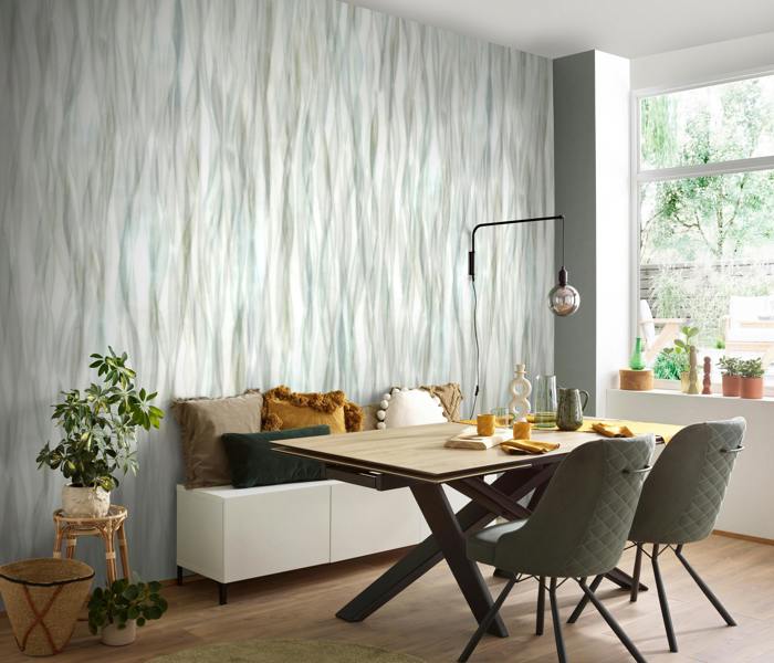Soft Mirage  - Digital wallpaper in olive
