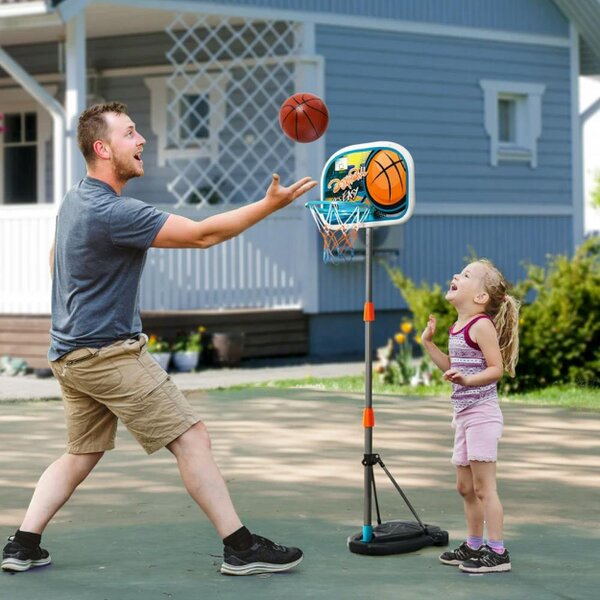 HOMCOM Kids Height Adjustable Basketball Hoop - 341-039