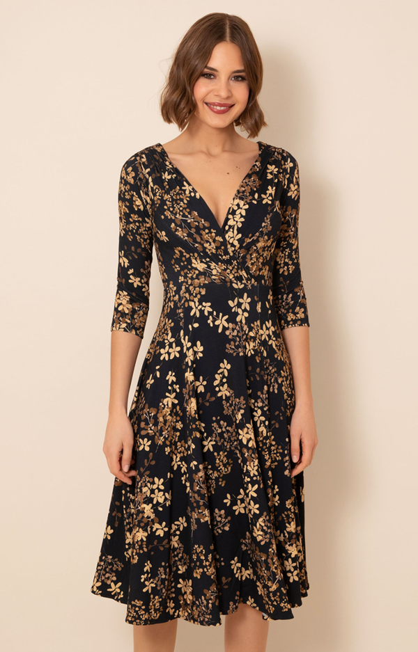 Alie Street London Annie Dress Short Petite - Golden Blossom