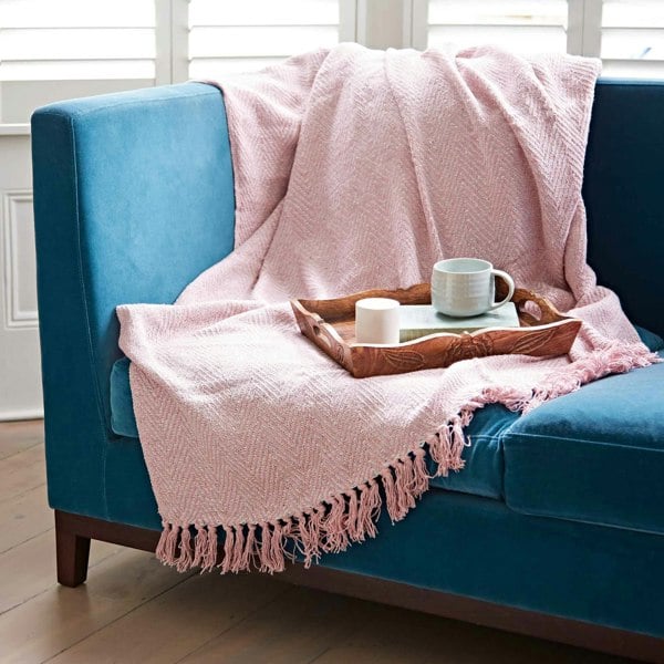 Paper High Chevron Recycled Cotton Throw