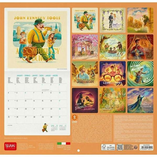 The Book Lovers Calendar 2027, Wall Calendars, Month To View, History & Literature, Gift