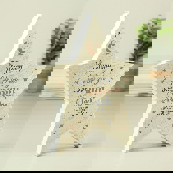 Personalised Memento Company Personalised Love You Wooden Star Ornament