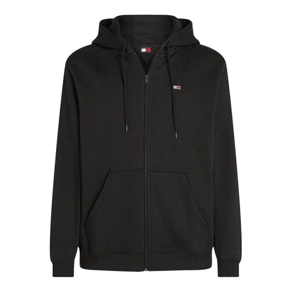 Tommy Jeans Mens Lightweight Full Zip Hoodie - Black - 