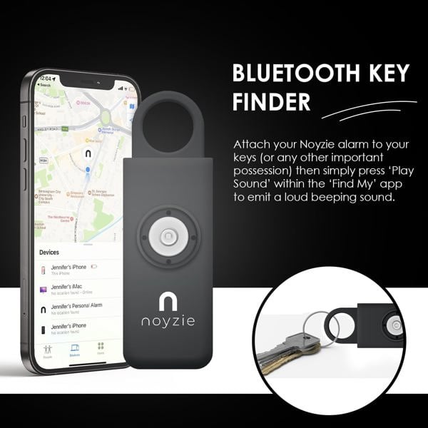 Noyzie LOCATE Rechargeable 130db GPS Tracker Personal Safety Alarm Siren