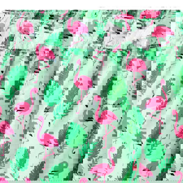 Rachel Riley Green Flamingo Swimshorts